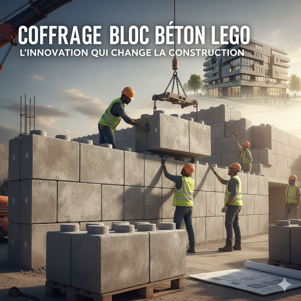 Coffrage bloc béton Lego